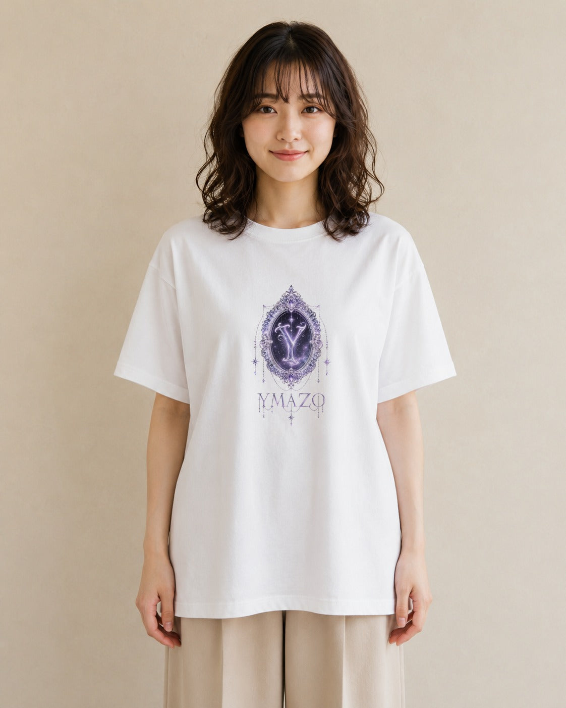 月夜の宝石｜水彩 半袖Tシャツ レディース（スタンダードプリント 15×20cm）