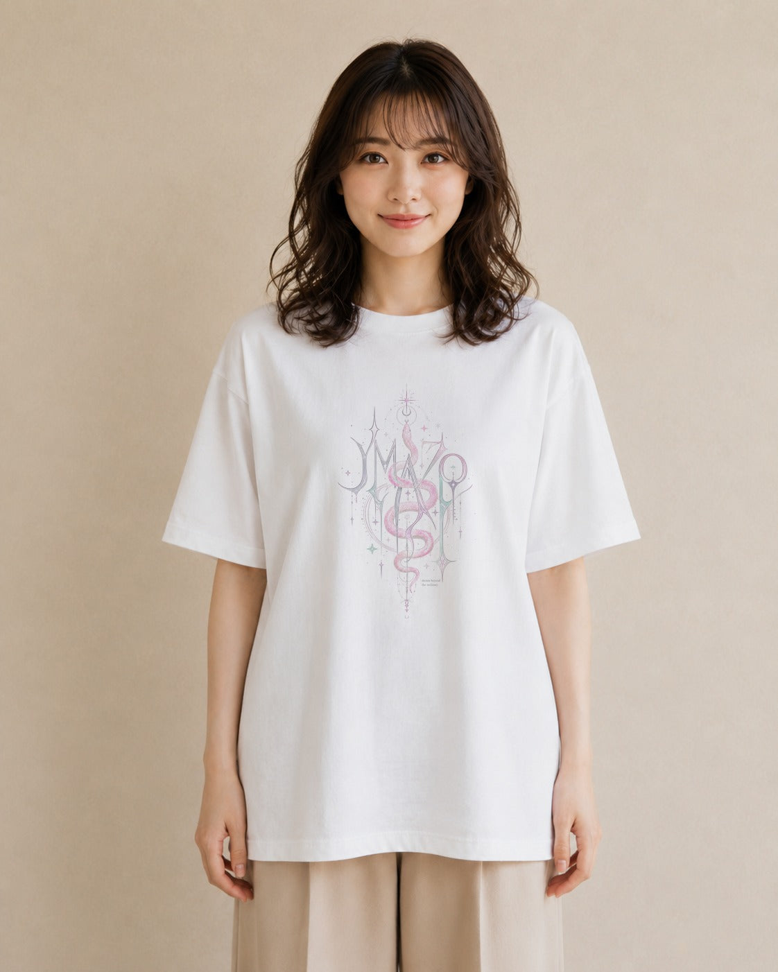 紅のあそび｜水彩 半袖Tシャツ レディース