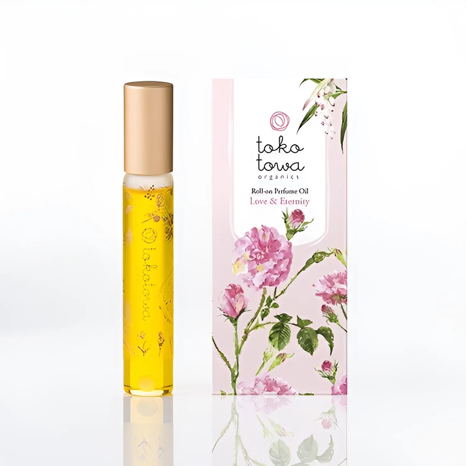 ＜テスター＞オーガニックロールオンパフュームオイル 7.8ml　天然石入り　※テスターのみの注文は不可 ライトブルー 〜日本の橙とバニラの香り〜