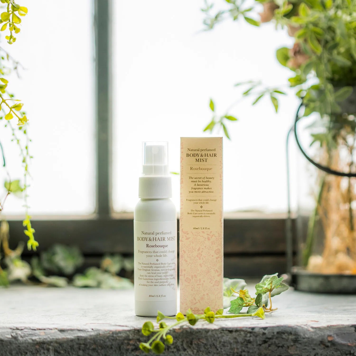 【香りのエチケット】 ボディ＆ヘアミスト 80ml ローズブーケ