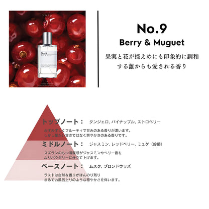 Nichic（ニチック）【No.9】ベリー＆ミュゲ Extrait de Parfum 30mL