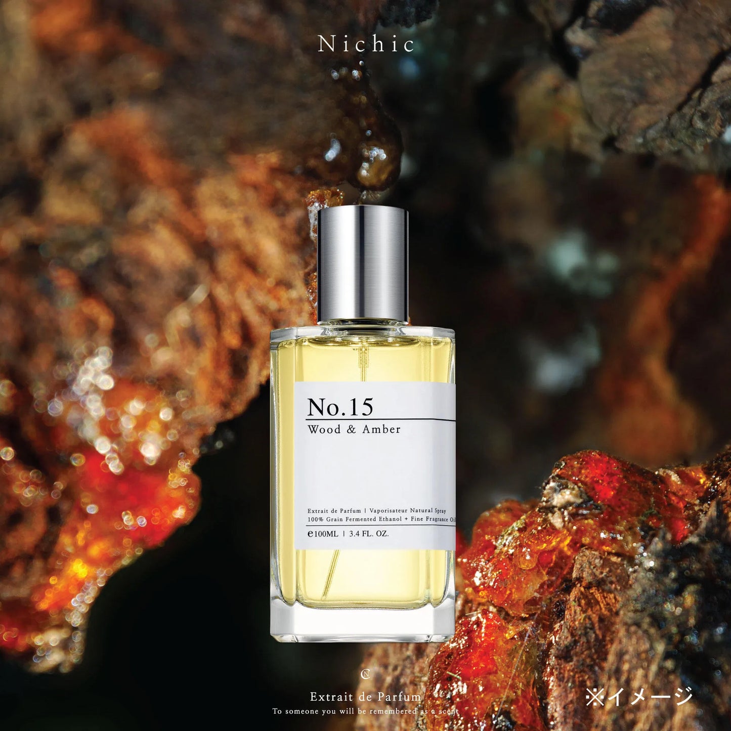 Nichic（ニチック）【No.15】ウッド＆アンバー Extrait de Parfum 10mL