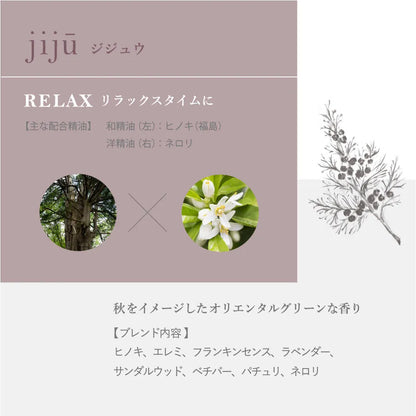 【現品サンプル】hana to mi ロールオンアロマ jiju（RELAX）