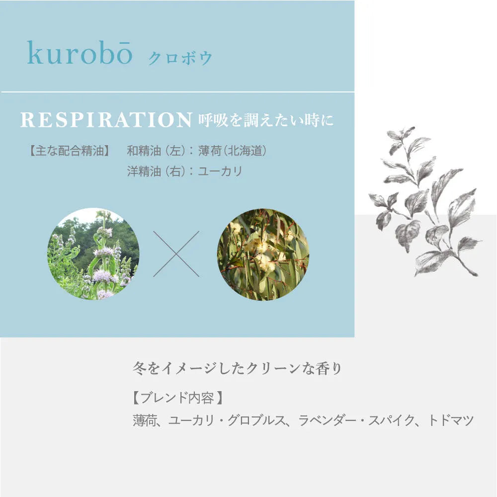 【現品サンプル】hana to mi ロールオンアロマ kurobo（RESPILATION）