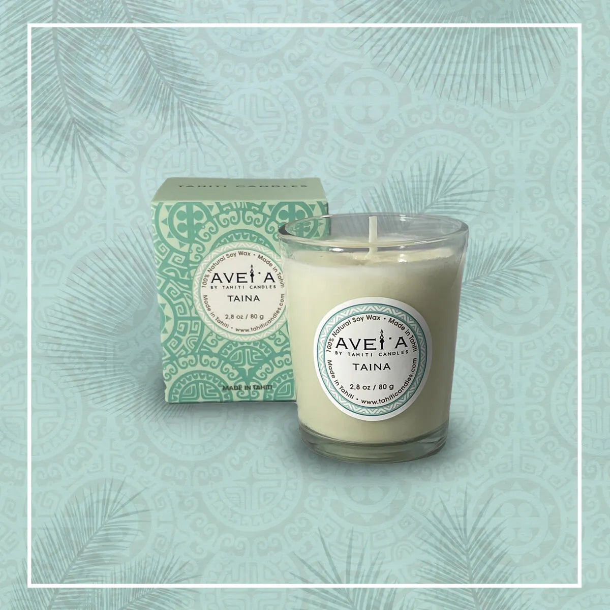 TAHITI CANDLES 80g (タヒチ キャンドルズ) フランス領ポリネシア初のラグジュアリーフレグランス TAINA (タイナ) 6-19個