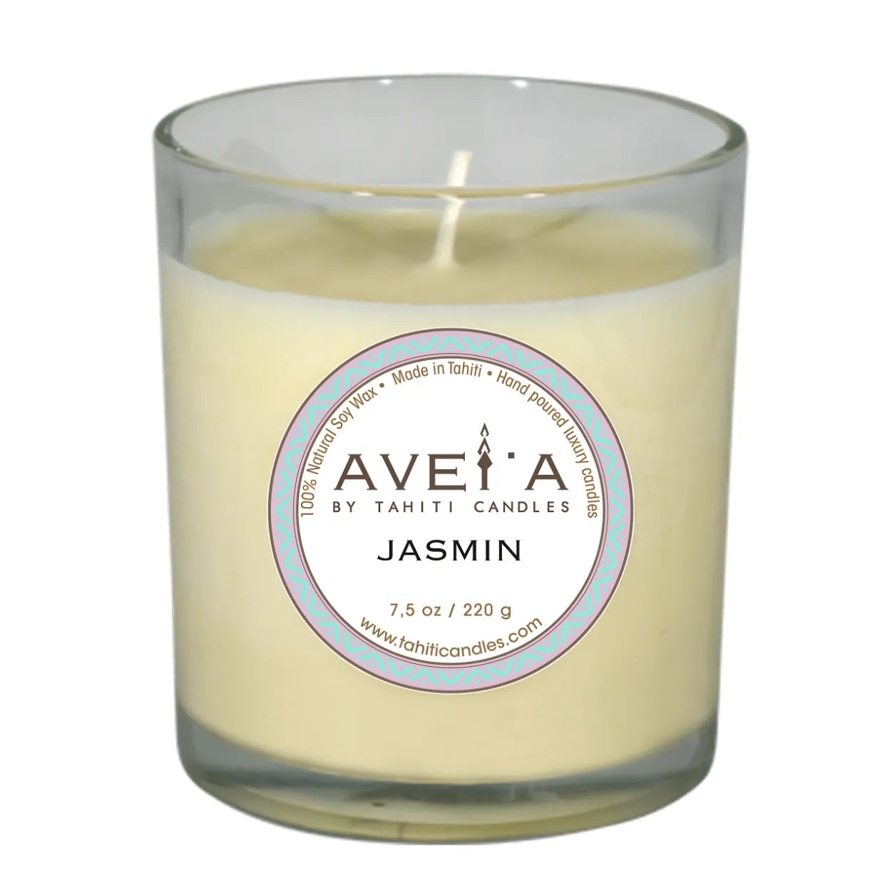 TAHITI CANDLES 220g (タヒチ キャンドルズ) フランス領ポリネシア初のラグジュアリーフレグランス JASMIN (ジャスミン) 1-5個