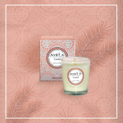 TAHITI CANDLES 80g (タヒチ キャンドルズ) フランス領ポリネシア初のラグジュアリーフレグランス TIARE (ティアレ) 20-個