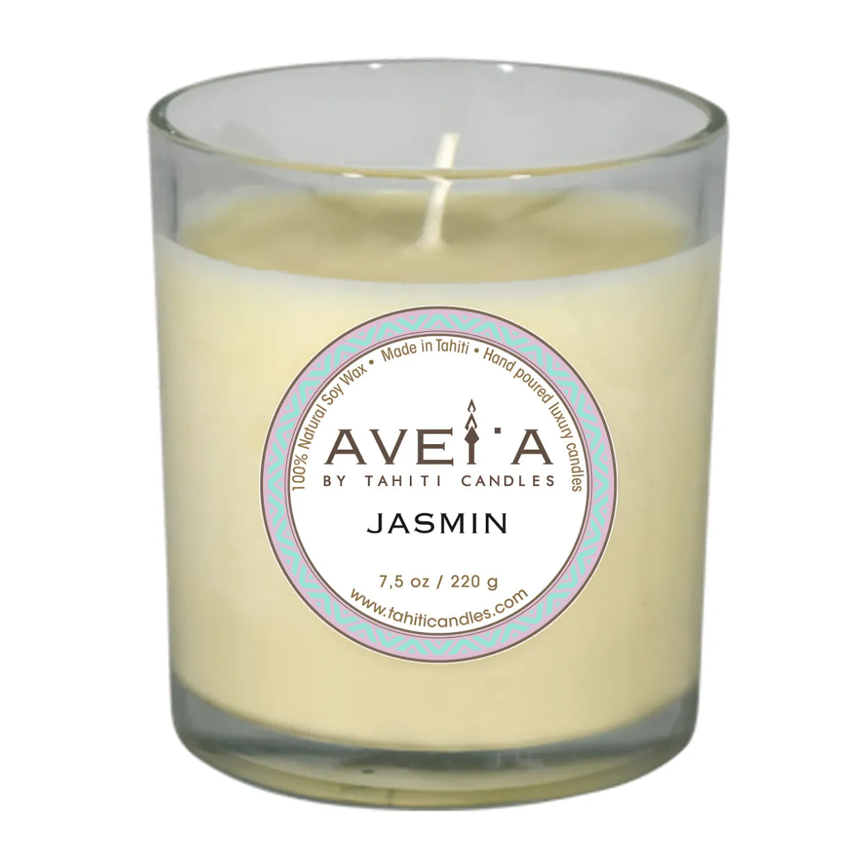 TAHITI CANDLES 220g (タヒチ キャンドルズ) フランス領ポリネシア初のラグジュアリーフレグランス JASMIN (ジャスミン) 20-個