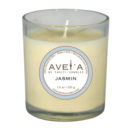 TAHITI CANDLES 220g (タヒチ キャンドルズ) フランス領ポリネシア初のラグジュアリーフレグランス JASMIN (ジャスミン) 6-19個