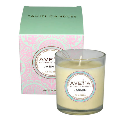 TAHITI CANDLES 220g (タヒチ キャンドルズ) フランス領ポリネシア初のラグジュアリーフレグランス JASMIN (ジャスミン) 6-19個