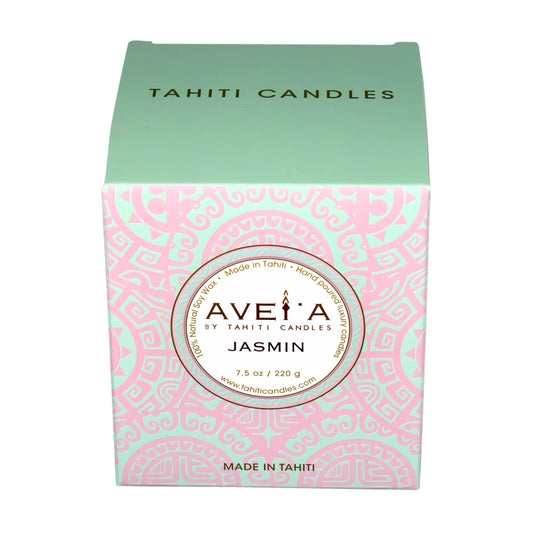 TAHITI CANDLES 220g (タヒチ キャンドルズ) フランス領ポリネシア初のラグジュアリーフレグランス JASMIN (ジャスミン) 1-5個