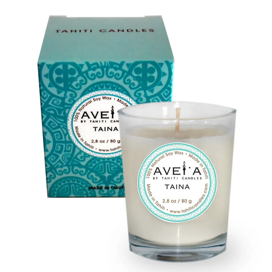 TAHITI CANDLES 80g (タヒチ キャンドルズ) フランス領ポリネシア初のラグジュアリーフレグランス TAINA (タイナ) 1-5個