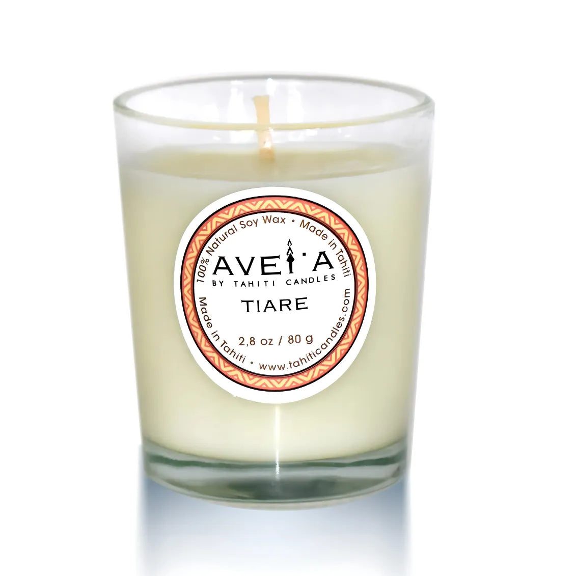 TAHITI CANDLES 80g (タヒチ キャンドルズ) フランス領ポリネシア初のラグジュアリーフレグランス TIARE (ティアレ) 20-個