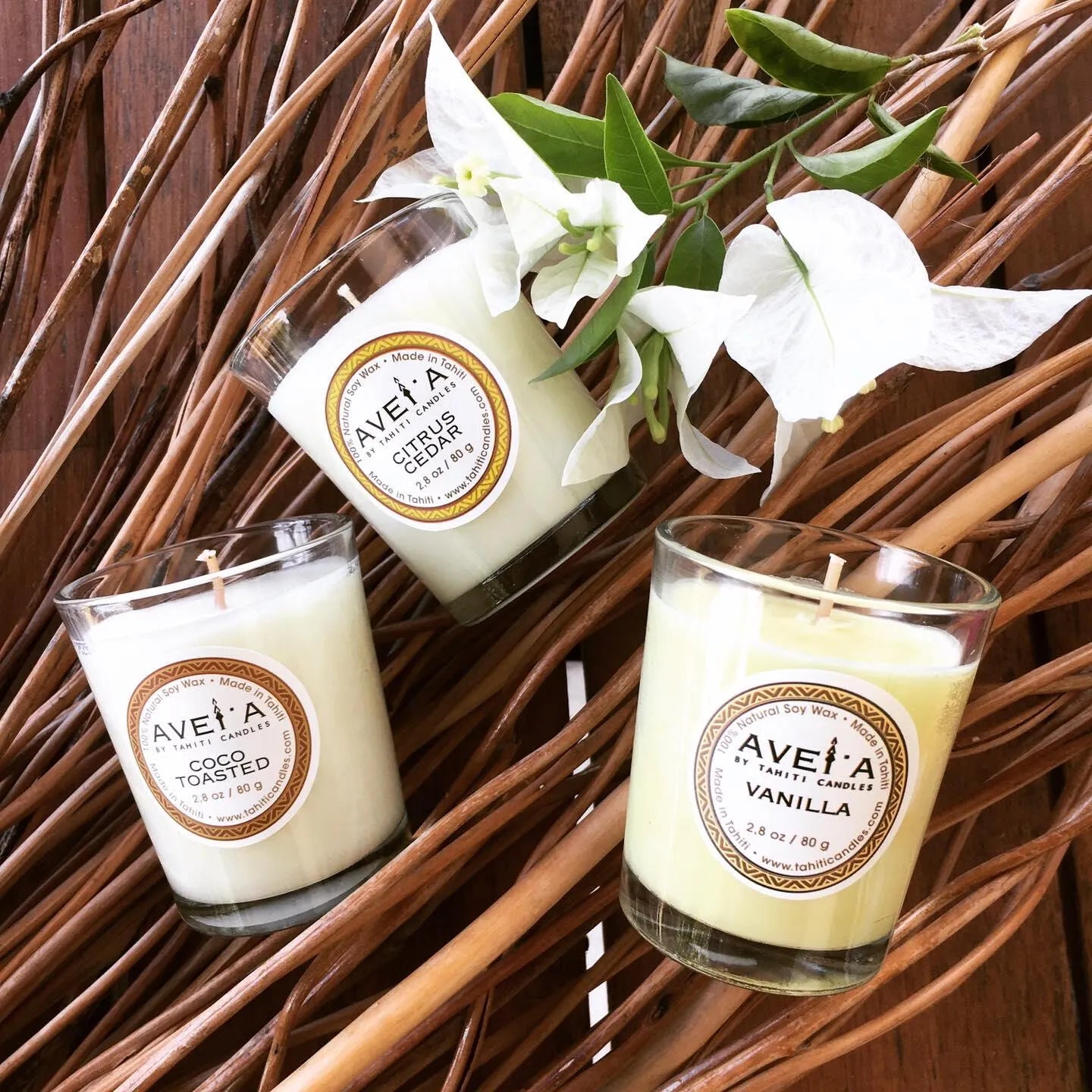 TAHITI CANDLES (タヒチ キャンドルズ) サンプル フランス領ポリネシア初のラグジュアリーフレグランス TAINA (タイナ)