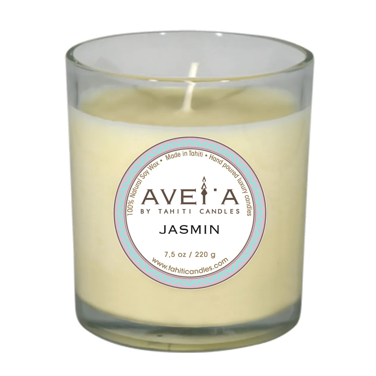 TAHITI CANDLES 220g (タヒチ キャンドルズ) フランス領ポリネシア初のラグジュアリーフレグランス JASMIN (ジャスミン) 1個
