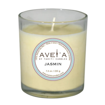TAHITI CANDLES 220g (タヒチ キャンドルズ) フランス領ポリネシア初のラグジュアリーフレグランス JASMIN (ジャスミン) 1個