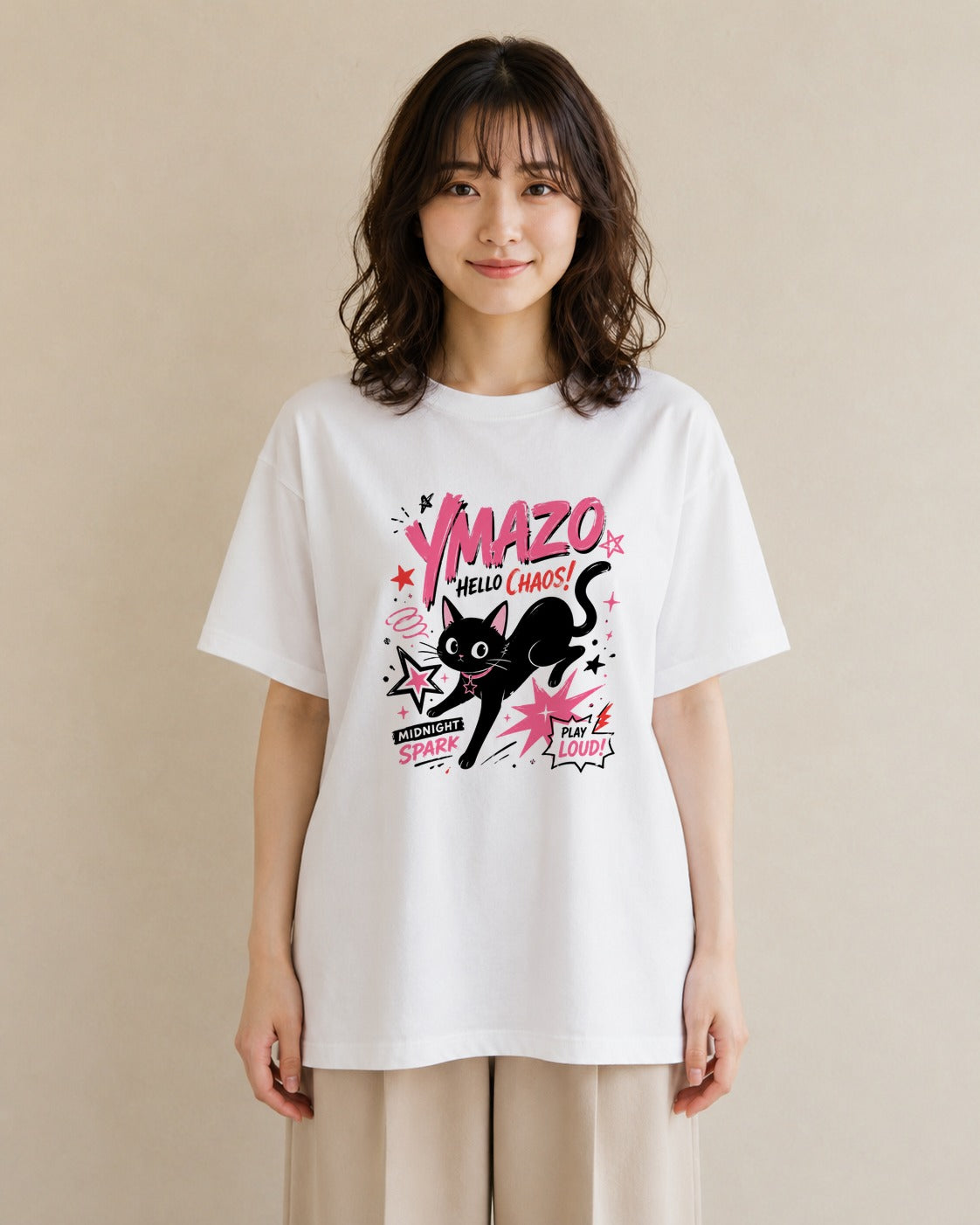 桜さやか｜水彩 半袖Tシャツ レディース