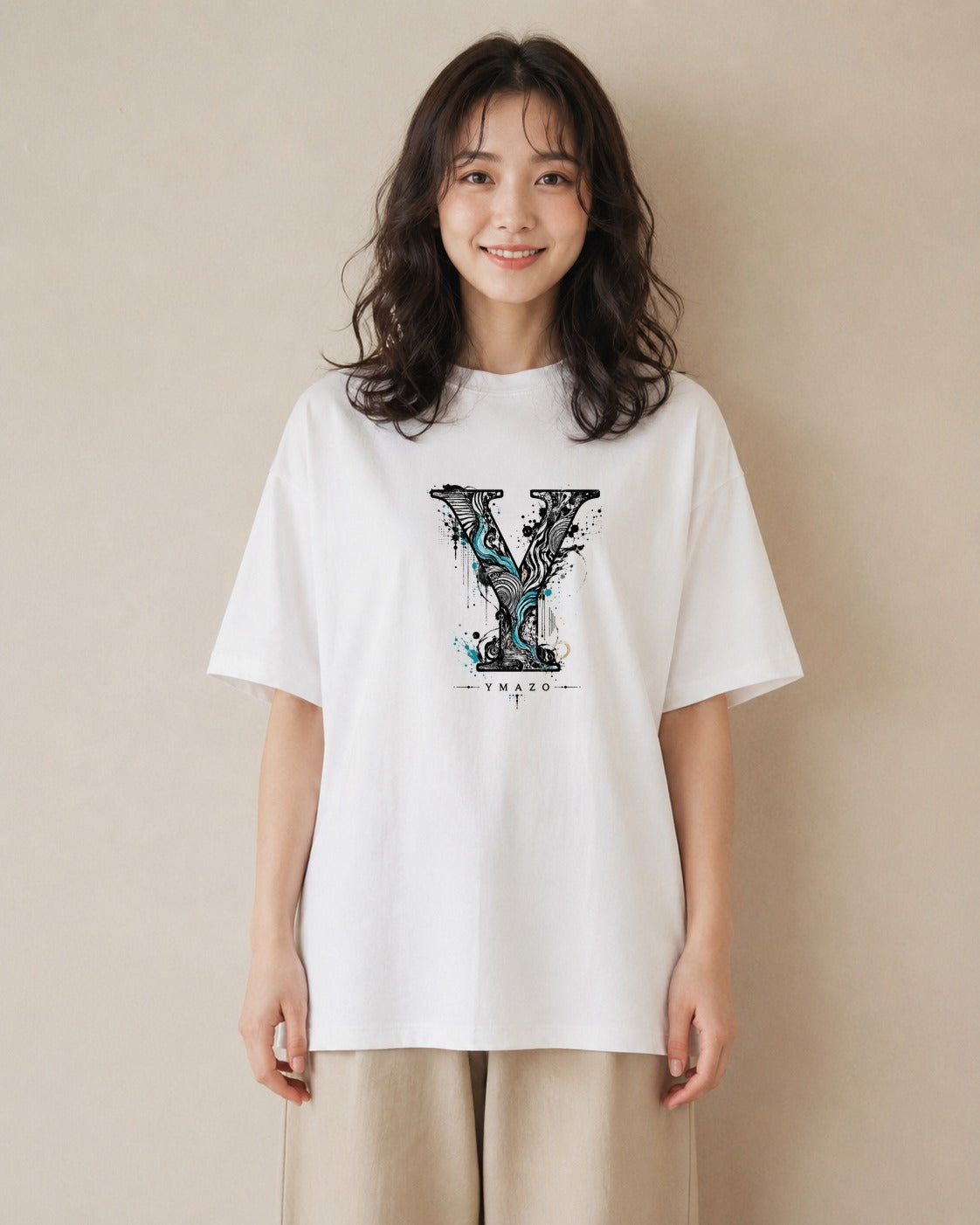 蒼天｜水彩 半袖Tシャツ レディース（スタンダードプリント 15×20cm）